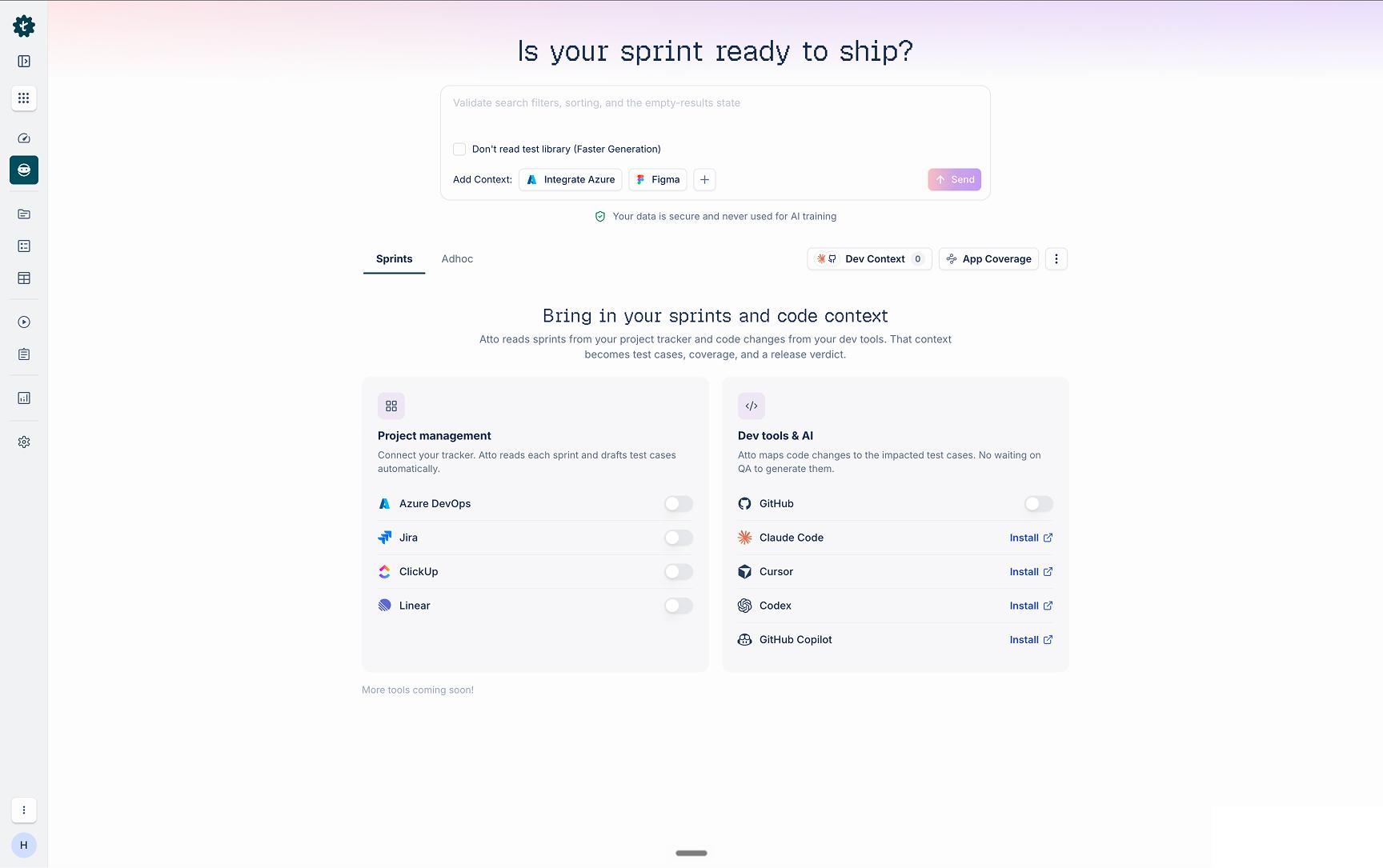 Quality Hub integrations